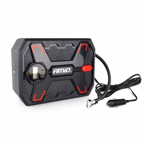 Compresor aer cu manometru digital si lampa LED 12V